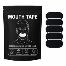 Anti-snurk mondtape, 30 stuks transparante kleefstrips voor de nacht om mondademhaling te voorkomen