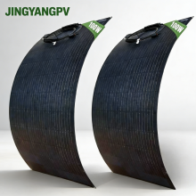 JINGYANG ETFE -aurinkopaneeli 2 kpl 100 W, taipuisa monokiteinen 12 V akun lataus, vene ja matkailuauto
