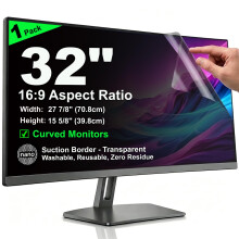 Nano Suction Border Privacy Screen for 32 Inch 16:9 Computer Monitor