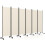 Costway Room Divider 6 Panel Folding Privacy Screen Lockable Wheels 1