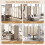 Costway Room Divider 6 Panel Folding Privacy Screen Lockable Wheels 9
