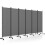 Costway Room Divider 6 Panel Folding Privacy Screen Lockable Rolling Wheels 1