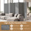 Costway Room Divider 6 Panel Folding Privacy Screen Lockable Rolling Wheels 9