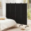 Costway 4 Panel Room Divider 173 CM Tall Folding Privacy Screen Wheels 4