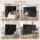 Costway 4 Panel Room Divider 173 CM Tall Folding Privacy Screen Wheels 6