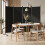 Costway 4 Panel Room Divider 173 CM Tall Folding Privacy Screen Wheels 7