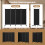 Costway 4 Panel Room Divider 173 CM Tall Folding Privacy Screen Wheels 9