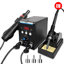 700 W digitaalinen juotosasema ja kuumailmapuhallin, 220 V, LED-näyttö, harjaton puhallin