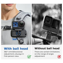 Magnetische Rugzakcliphouder voor voor Osmo Action 6/, 360 Draaibaar, Snelsluiting, Reisvriendelijke POV-Houder