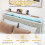 Costway King Size Modern Faux Leather Upholstered Platform Bed 7