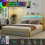 Costway King Size Modern Faux Leather Upholstered Platform Bed 6