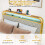 Costway King Size Modern Faux Leather Upholstered Platform Bed 7