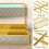 Costway King Size Modern Faux Leather Upholstered Platform Bed 9