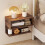 Costway Floating Nightstand Wall Mounted Bedside Table End Storage Shelves 6