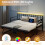 Costway Single Size Daybed Charging Station LED Lights 6