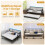 Costway Single Size Daybed Charging Station LED Lights 9