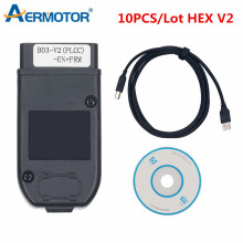 VAG HEX V2 OBD2-scanner, V24.5, Spaans en Engels, USB-interface voor VW Audi Skoda Seat
