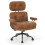 Costway Ergonomic Office Chair Suede Fabric Adjustable High Back Armrests 1