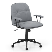 Home Office Desk Chair PU Leather Makeup Vanity Chair