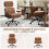 Costway Ergonomic Office Chair Suede Fabric Adjustable High Back Armrests 6