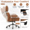 Costway Ergonomic Office Chair Suede Fabric Adjustable High Back Armrests 7