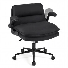 Ergonomic Office Desk Chair on Wheels Swivel Vanity Chair Adjustable