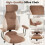 Costway Mid Century Ergonomic Computer Chair Rocking Backrest 8