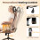 Costway Mid Century Ergonomic Computer Chair Rocking Backrest 7