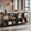 Costway 3-Tier Bookshelf Open Bookcase Metal Frame Display Shelf Home Office 4