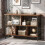 Costway 3-Tier Bookshelf Open Bookcase Metal Frame Display Shelf Home Office 6
