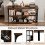 Costway 3-Tier Bookshelf Open Bookcase Metal Frame Display Shelf Home Office 7