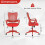 Costway Ergonomic Office Chair Computer Desk Chair Armrests 3