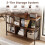 Costway 3-Tier Bookshelf Open Bookcase Metal Frame Display Shelf Home Office 8