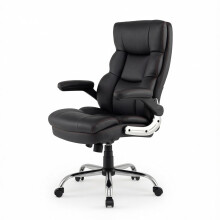 PU Leather Office Chair Ergonomic Computer Desk Chair Wheels