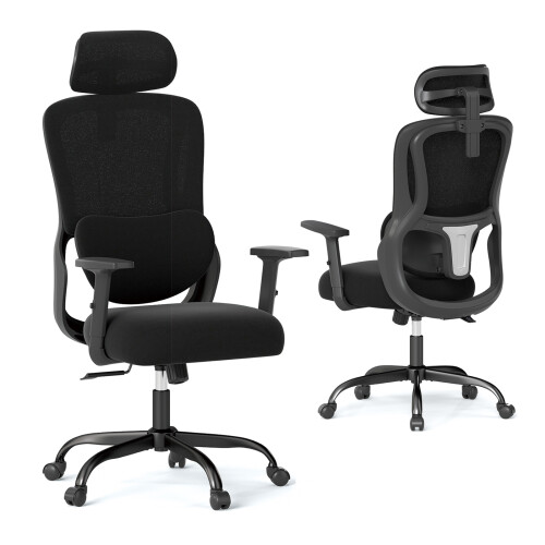 Costway Ergonomic Office Chair High Back Desk Chair Headrest