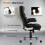 Costway PU Leather Office Chair Ergonomic Computer Desk Chair Wheels 8