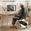 Costway PU Leather Office Chair Ergonomic Computer Desk Chair Wheels 10