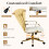 Costway Ribbed Leather Swivel Office Chair Wheels 7