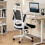 Costway Ergonomic Office Chair Adjustable Swivel Task Chair Lumbar Support 5