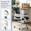 Costway Ergonomic Office Chair Adjustable Swivel Task Chair Lumbar Support 8