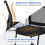 Costway Armless Waiting Room Chair Wheels Set 2 3