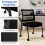 Costway Armless Waiting Room Chair Wheels Set 2 5
