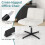 Costway Armless Home Office Chair Swivel Desk Adjustable Task Vanity 8