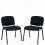 Costway Set 2 Waiting Room Chairs Stackable Reception Guest Chairs 1