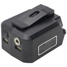 1 Stuk MK18B Accuadapter, Vervanging voor 18V Li-Ion USB-Lader met 12V -Uitgang, Geschikt voor Elektrisch Gereedschap en Accessoires