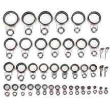 Angeln Ringe Set 41-teilig Spitze Seite Keramik