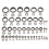 Angeln Ringe Set 41-teilig Spitze Seite Keramik 10