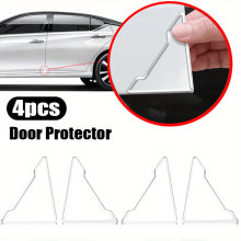 (4pcs) Universeller Türeckenschutz, transparenter Silikonschutz, kratzfeste Türschutzfolie
