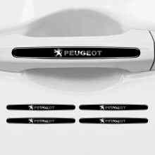 (4pc Door Handle) Adesivos protetores para maçanetas de portas de carros, faixa anticolisão compatível com Peugeot 206,