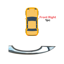 (Front Right 1Pc) Frisos decorativos para maçanetas de portas de carros, compatíveis com Roewe Rx5 I6 Rx3 I5 Rx8 Mg6 Zs